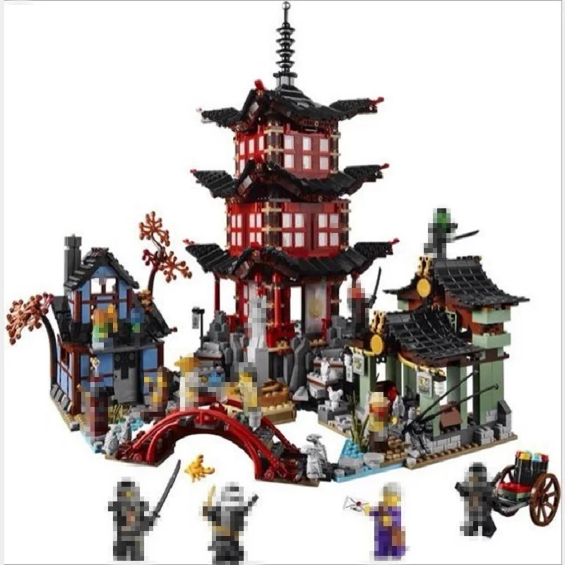 

Ninja Temple of Airjitzu Building Blocks Ninja 70751 City Of Stiix Blocks Toys For Children Gifts