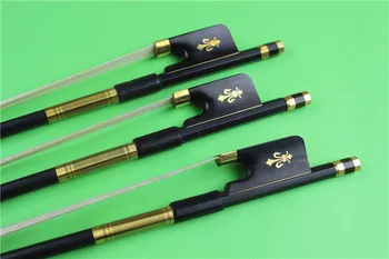

1pc high class black Carbon fiber cello bow 4/4 Ebony Frog