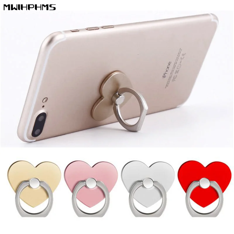 

fidget holder phone Love finger ring buckle mobile phone stand desktop flat stand 360 degree rotation PC new style finger buck