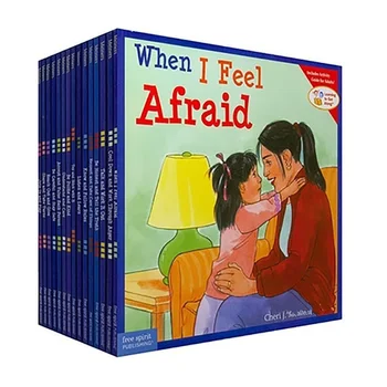 

15 Books/Set Learning to Get Along English Picture Book Children Story Book Sticker Book IQ EQ Training