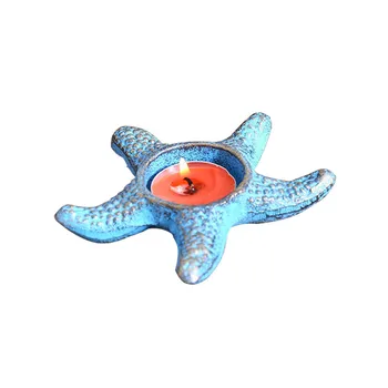 

European Creative Iron Starfish Candlestick Wedding Decoration Tabletop Romantic Decoration Home Decorations Candle Holder