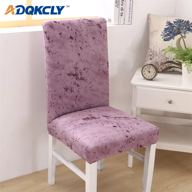 

ADQKCLY Stretch Dining Room Chair Cover Polyester Elasticity Tight Wrap Seat Cover for Hotel Banquet Washable Chair Slipcovers