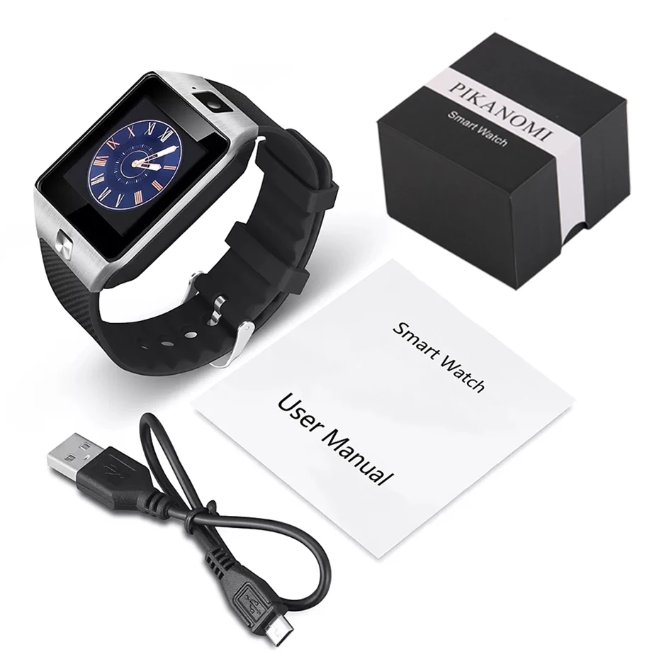 Оригинальные Смарт-часы DZ09 Sim, умные часы с камерой вызова, шагомером, Bluetooth, часы для IOS Android, экран 1,54 дюйма
