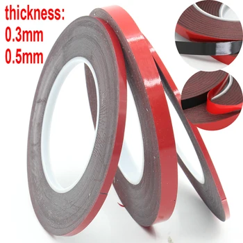 

1 Roll 0.3mm 0.5mm Thickness) Double-sided Adhesive Black Foam Tape for Cell phone Computer display,LED SIGN