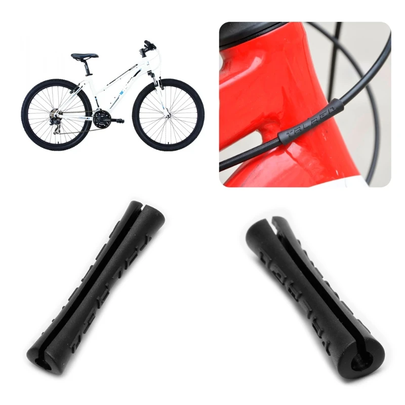 4x Road Bike Gear Shift Pipe Protector Sleeve MTB Bicycle Frame Protective Wire