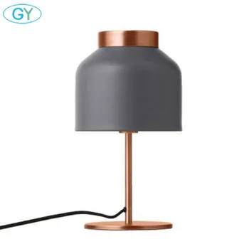

Vintage Desk Lamp Gray Metal Table Light Bedroom Living Room Desk Lighting Europe style E27 home office Abajur Para Lamparas