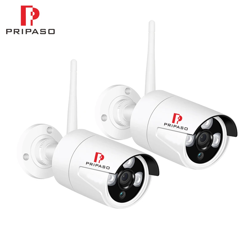 

2Pack 2.0MP IP Camera Wi-fi Outdoor Waterproof HD Video Surveillance Security Camera Built-in SD Card Slot Wifi Camera