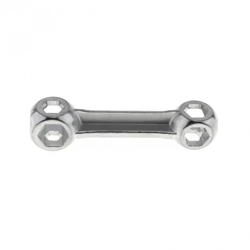 

Durable Bicycle Repair Galvanized Steel Tool Bone Shape Wrench with 10 Hexagon Holes