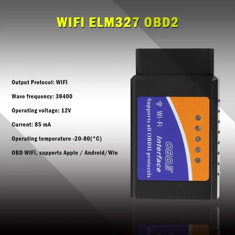 Vodool ELM327 WiFi OBD2 автомобильный диагностический инструмент ELM 327 OBDII автоматический диагностический сканер для iOS Android Windows автомобильные