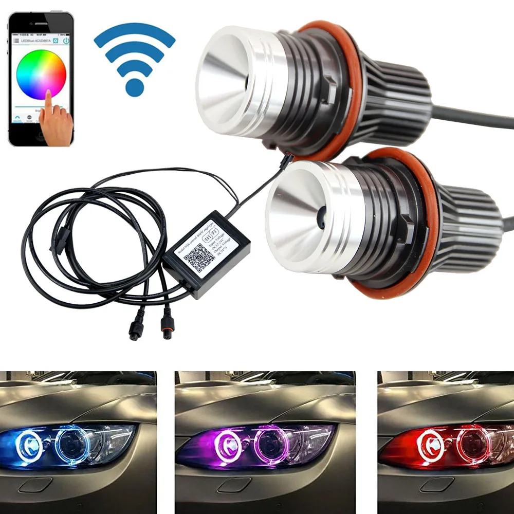 Высокотехнологичный wi fi контроллер E39 RGB светодиодный ангельский глаз для BMW E87 E60
