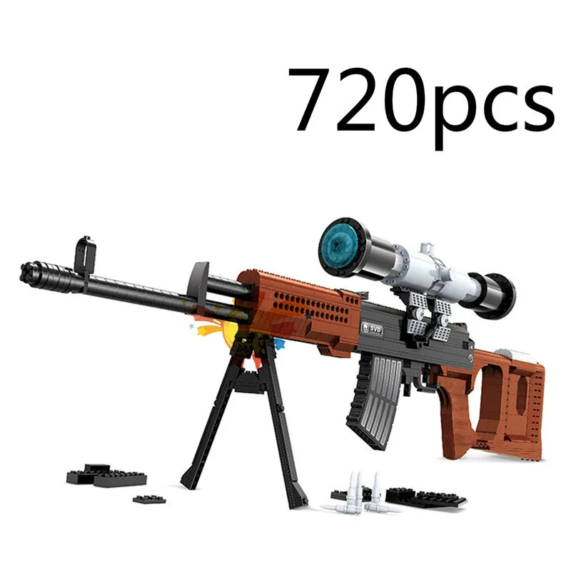 777A M1911 пистолет пустынный Орел воздушный мягкий Ak47 Снайпер M4a1 детские игрушки 45 шт Строительный блок игрушечный пистолет