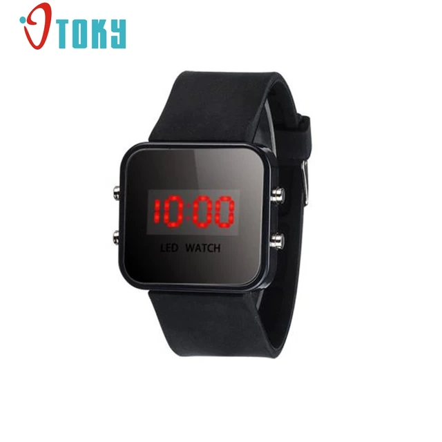 Otoky Schermo Led Digital Cinturino In Silicone Ragazza Ragazzo Di Sport Dei Bam Otoky Schermo Led Digital Cinturino In Silicone Ragazza Ragazzo Di Sport Dei Bam