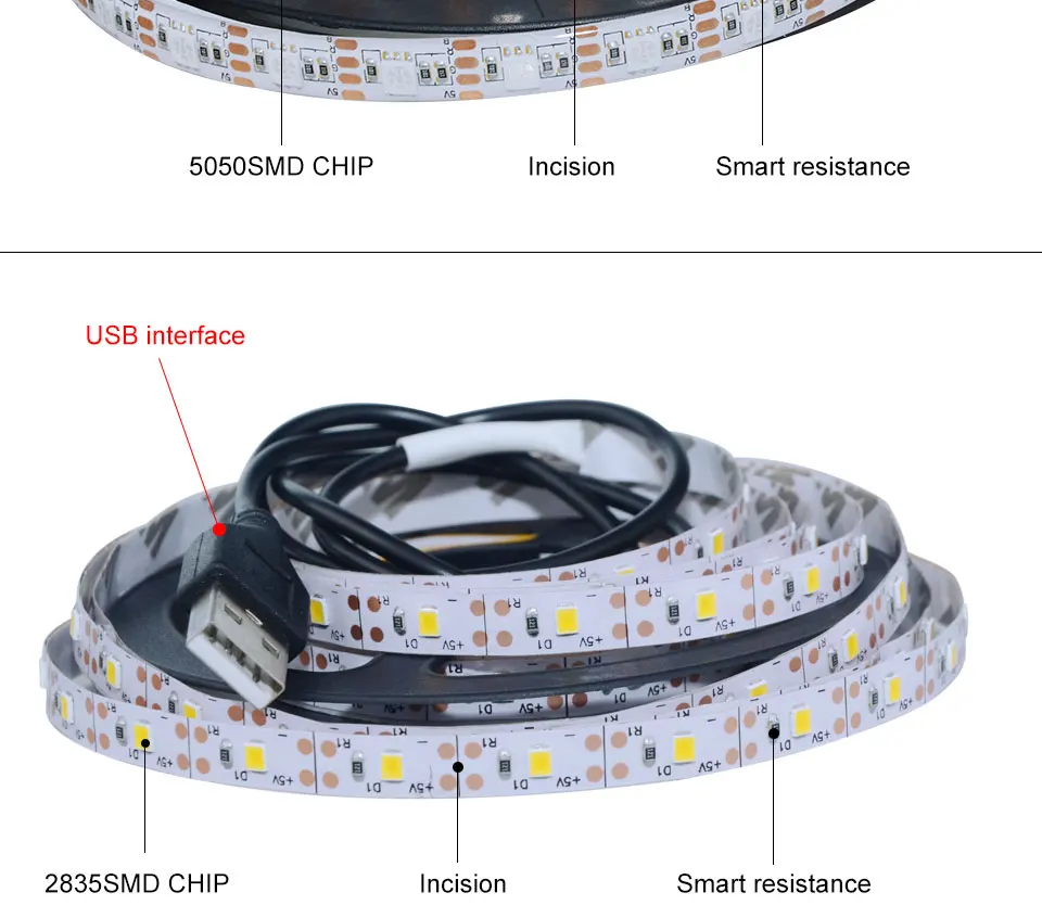 Foxanon Brand DC 5V 5050 RGB Led Strip 5M 60ledM 300LEDS Waterproof Flexible Light + 24key IR Controller + USB Power07