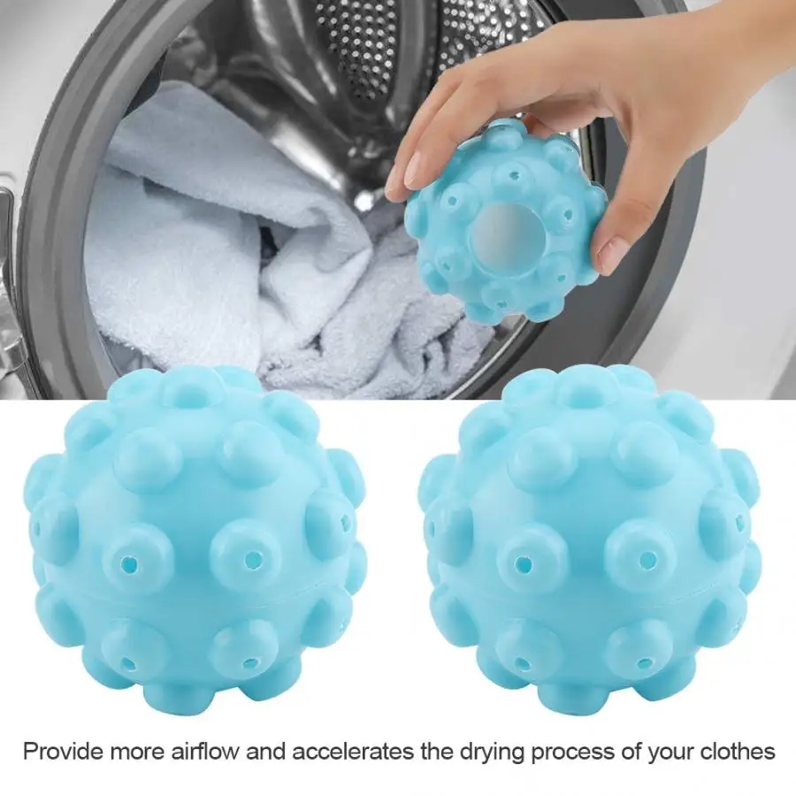 2Pcs Reusable Laundry Ball Wrinkle Remover Releasing Dryer Softener Fabric Clothes Cleaning Washing Accessories Ecofriendly | Дом и сад