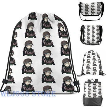 

Funny graphic print shoulder Bags women Cute Manga Dokkaebi Single shoulder backpack travel for men Gym Bag