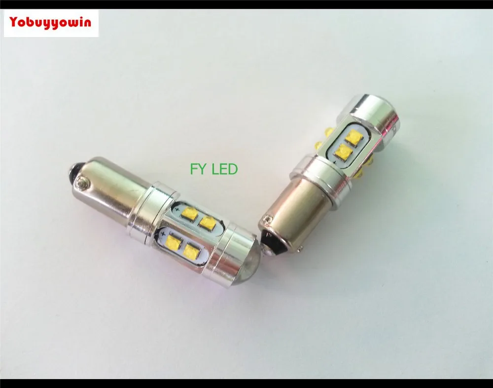 

Free Shipping 2pcs Red H21w BAY9S 433D Rouge Cree ChipsCanbus LED Reverse Lights 50W Car Led Sidelight Indicator Lighting