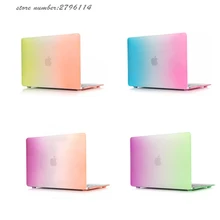 Матовый градиентный Радужный чехол для Apple MacBook Air Pro retina Air Pro 15 13 12 11 защитный чехол для ноутбука Mac Book 13,3 15,5