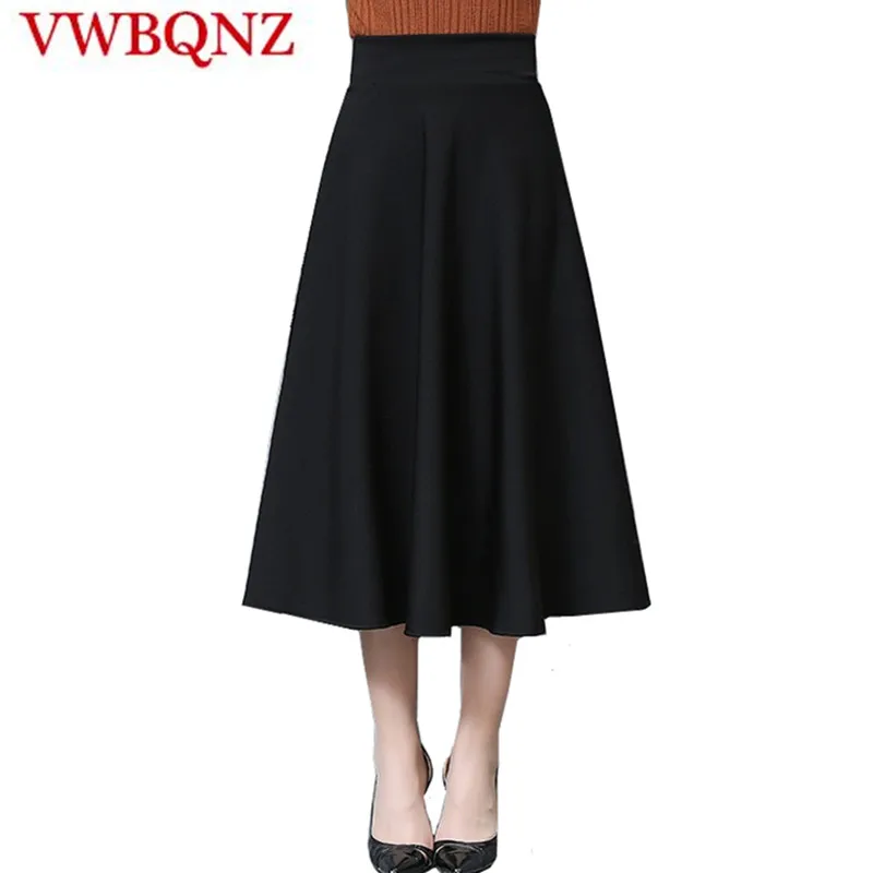 2018 spring skirts Autumn female new skirt school wind high Elasticity