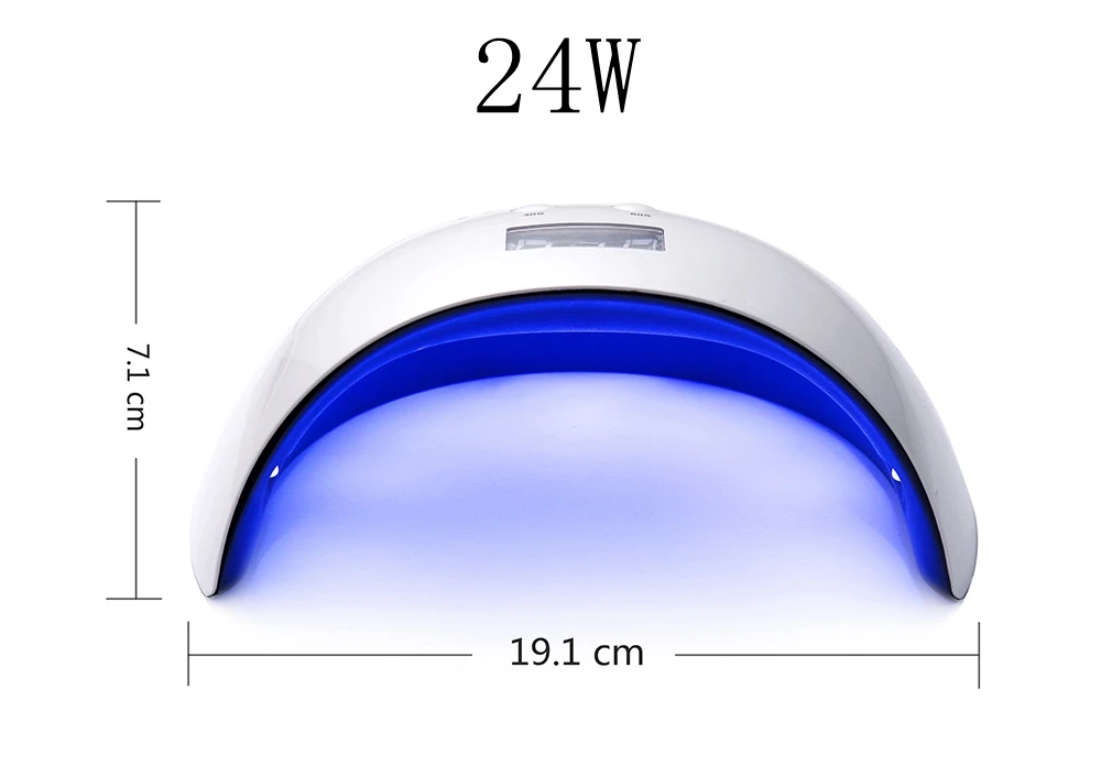 Elite99 24 Вт УФ светодиодная лампа Сушилка для ногтей для всех типов гель УФ лампа для ногтей машина отверждения гель для ногтей с usb-кабелем