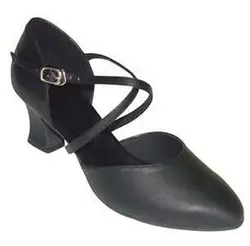 Весна-Осень 100% г. танцевальная обувь из натуральной кожи, обувь на квадратном каблуке, Женская Современная танцевальная обувь