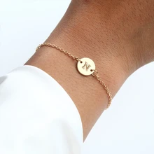 Pulseira feminina dourada ajustável, bracelete para mulheres com 2019 cores douradas e letras, joias para presentes