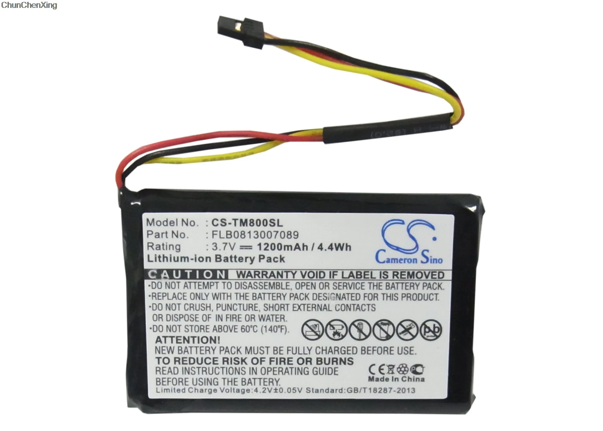Аккумулятор Cameron Sino AHA11111009 FLB0813007089 VFAS для TomTom GO 60 One XL дорожное движение в Европе 30