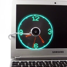 Adjustable USB Gadget USB Clock Fan Desktop LED Light Cooling Gadget with Flexible cord USB Powered цена Adjustable USB Gadget USB Clock Fan Desktop LED Light Cooling Gadget with Flexible cord USB Powered цены онлайн
