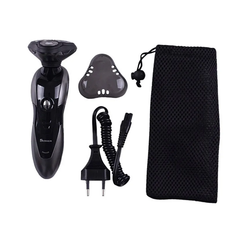 Electric Shaver Razor Washable Men's Electric Shaving Machine Braun 3D Waterproof Rechargeable Rotary Shaver Floating Three Head (2)