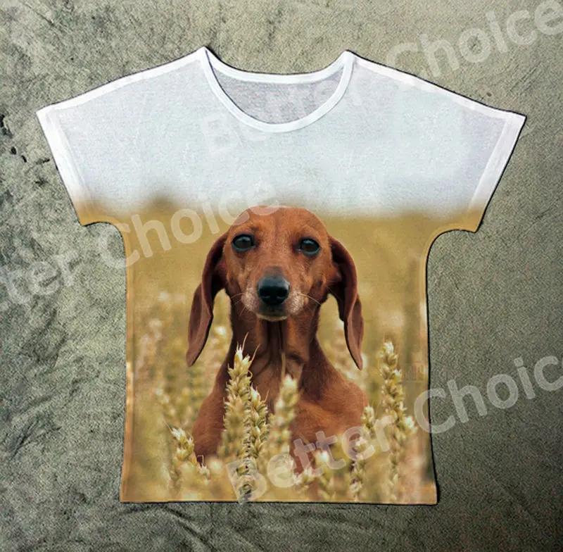 

Track Ship+New Vintage Retro T-shirt Top Tee Dachshund Dog Enjoy Autumn Feeling in Wheat Wheatland 1346