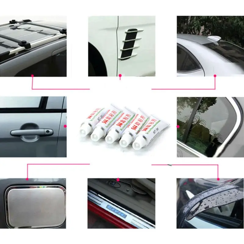 

New 3ML Adhesion Promoter Double-sided Sticker Adhesive Tape Glue Enhancers for Car Rain Guard Decorative Stripe