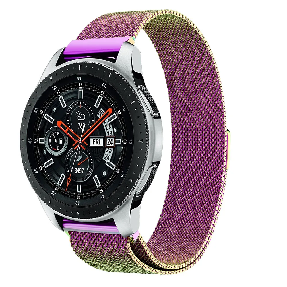 Магнитный браслет Миланская петля ремешок для Xiaomi Huami Amazfit 2 2S 22 мм из нержавеющей