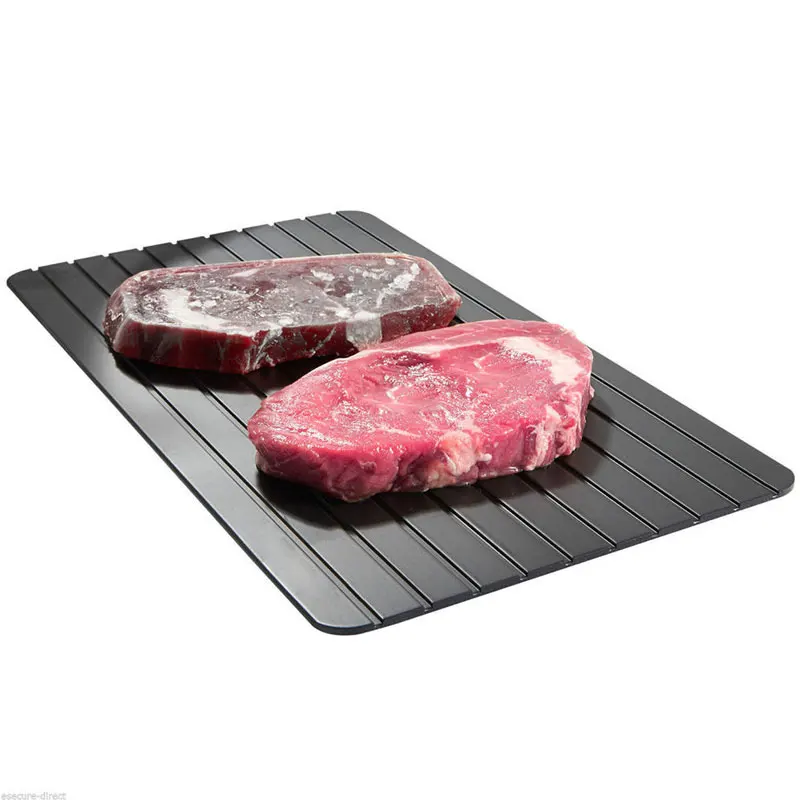 Defrost Tray Thaw Frozen Food Meat Fish In Minutes Home Defrosting Tray No Electricity Chemicals Microwave Practical Kichen BBQ Defrost Tray Thaw Frozen Food Meat Fish In Minutes Home Defrosting Tray No Electricity Chemicals Microwave Practical Kichen BBQ