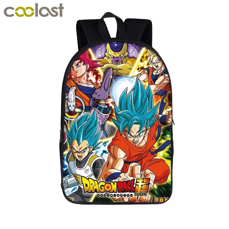 Online Anime japonés Dragón Ball Z Super mochila niños mochilas escolares adolescentes niños niñas mochila escolar Saiyan Goku bolsa de libro de regalo