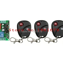 AC 220 В 10 1 канал РФ Беспроводной Дистанционное управление 55*32*17 мм 1 шт. приемник+ 3 шт. передатчик