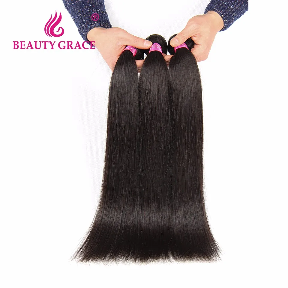 Beauty Grace Brazilian Straight Hair Weave Bundles With Closure 3 Bundles Non Remy Human Hair Bundles With Closure Middle Part Beauty Grace Brazilian Straight Hair Weave Bundles With Closure 3 Bundles Non Remy Human Hair Bundles With Closure Middle Part