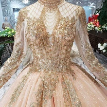 Платье для выпускного вечера с длинными рукавами, роскошное мусульманское Розовое Кружевное бальное платье с высоким горлом, украшенное бусинами и жемчугом,, вечернее, официальное, для вечеринки, для прогулки рядом с вами