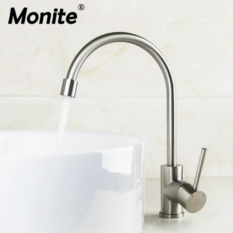 

New Brand 2014 Sink Kitchen Faucets Swivel 8472-2 Basin Nickel Brushed Tap Vessel Vanity Lavatory Faucets,Mixers & Taps