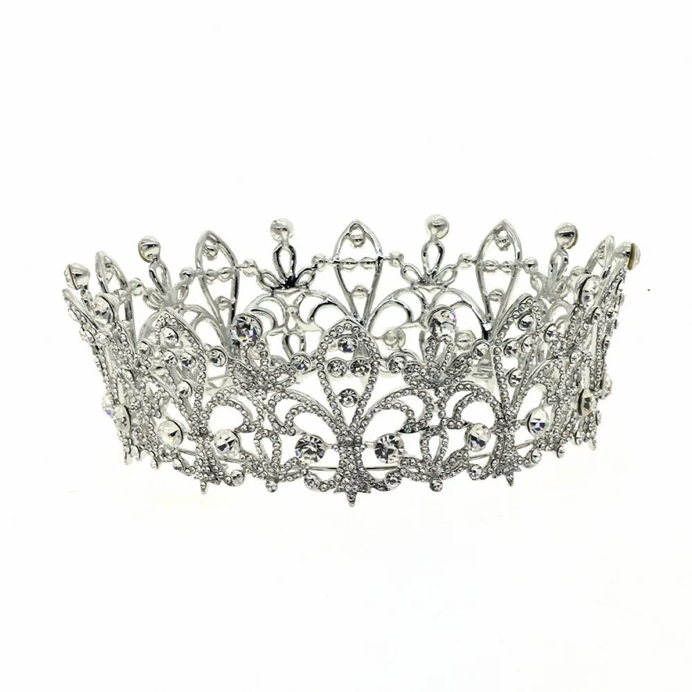 

ASNORA Bridal Tiaras and Crowns Party Headdress Women Retro Elegent Cubic Zircon Pageant Princess Hair Accessies Wedding