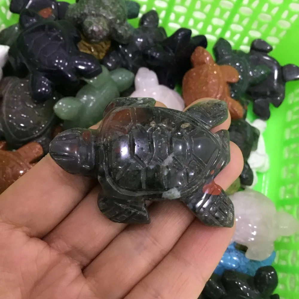Природный минерал в виде черепахи со стразами резной камень кристалл черепаха фигурка для украшения