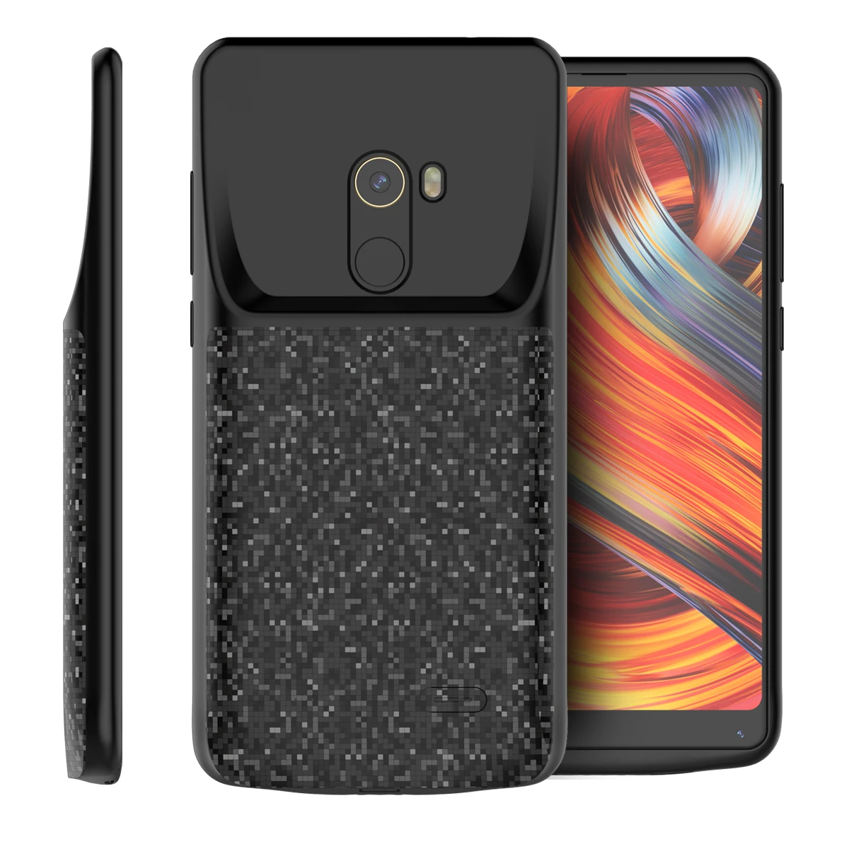 Тонкий силиконовый ударопрочный чехол с зарядным устройством для Xiaomi Mi Mix 2 4700