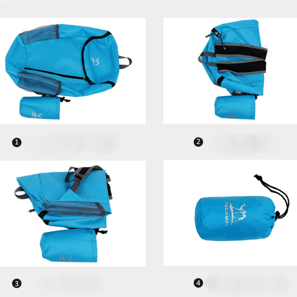 Мужской водонепроницаемый рюкзак для путешествий унисекс Альпинизм нейлоновый складной рюкзак женская походная сумка большой емкости 30 H