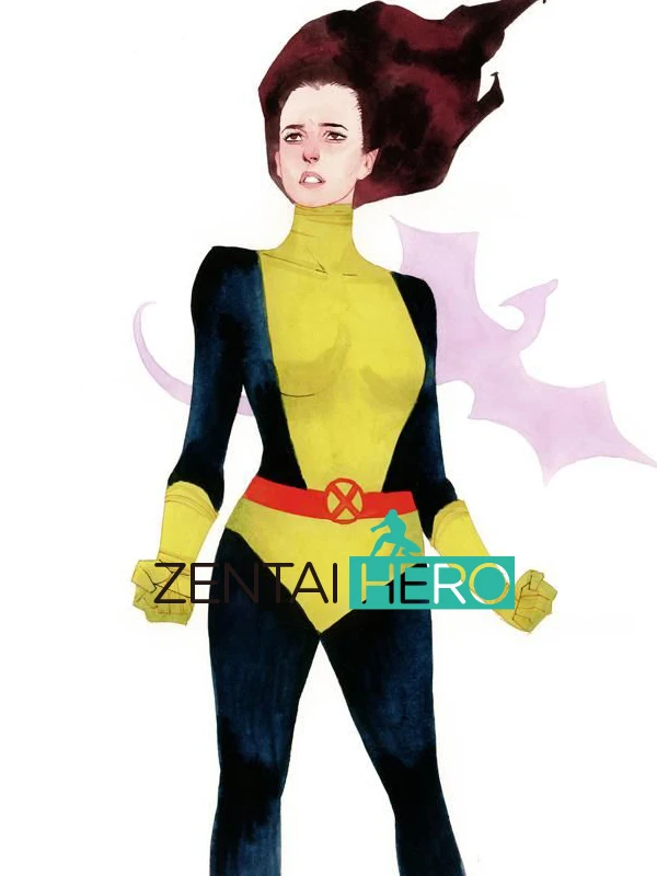 Бесплатная доставка DHL 2017 черный и желтый X-Men Kitty Pryde Shadowcat костюм супергероя из