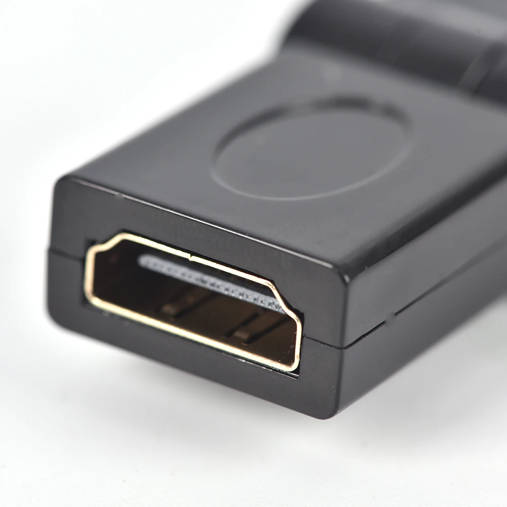 Портативный Micro HDMI папа к Женский 180/360 градусов вращающийся 90 правый угол адаптер