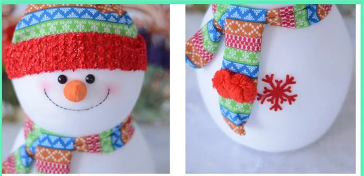 Rainbow hat lovely Foam toy Santa Claus Family Best Christmas Gifts Decorations Christmas Snowman family Free Shipping FD75 (4)