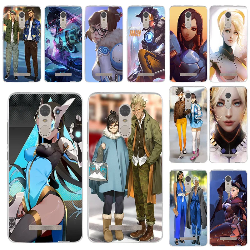 

Soft TPU Silicon Phone Cases Cover for Xiaomi Mi Redmi Note 3 3S 4 4X 4A 5 5S 5A 6 6A 8 A1 Pro Plus Max 3 Overwatchs ow Games