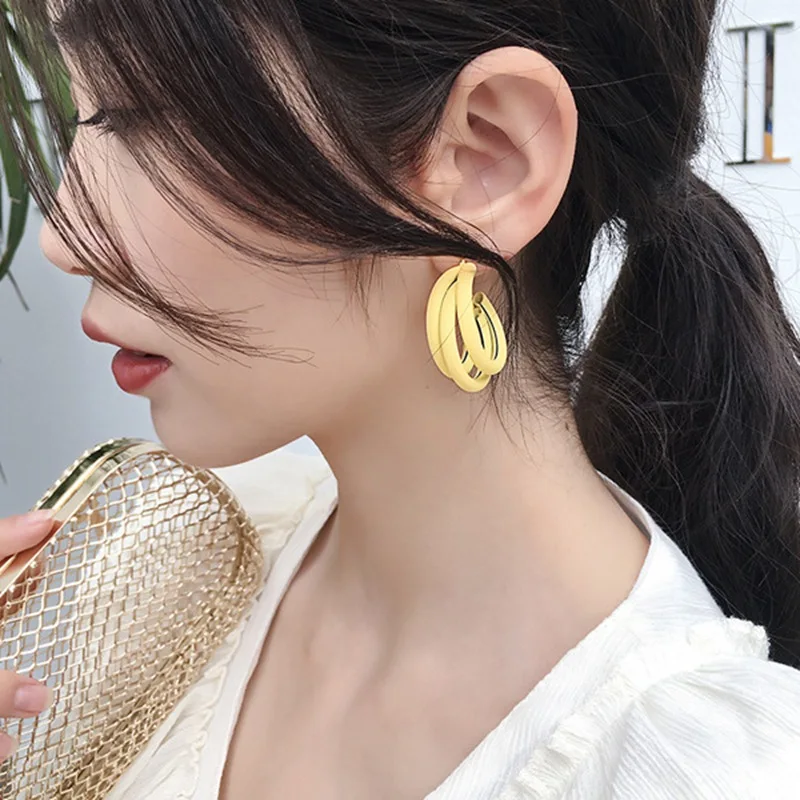 MENGJIQIAO, корейские новые красочные летние акриловые серьги-кольца для женщин, девушек, модные, из смолы, в форме C, вечерние, Bijoux Pendientes, подарок