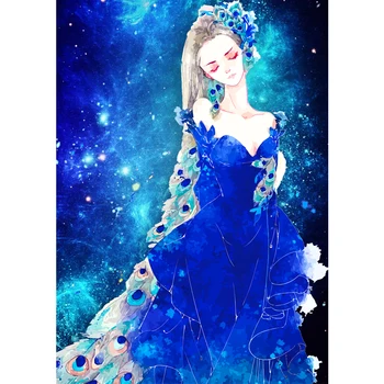 

NEW Full Round Drill DIY Diamond Painting Girl Skirt Embroidery Cross Stitch Diamond Mosaic Home Decor Gift