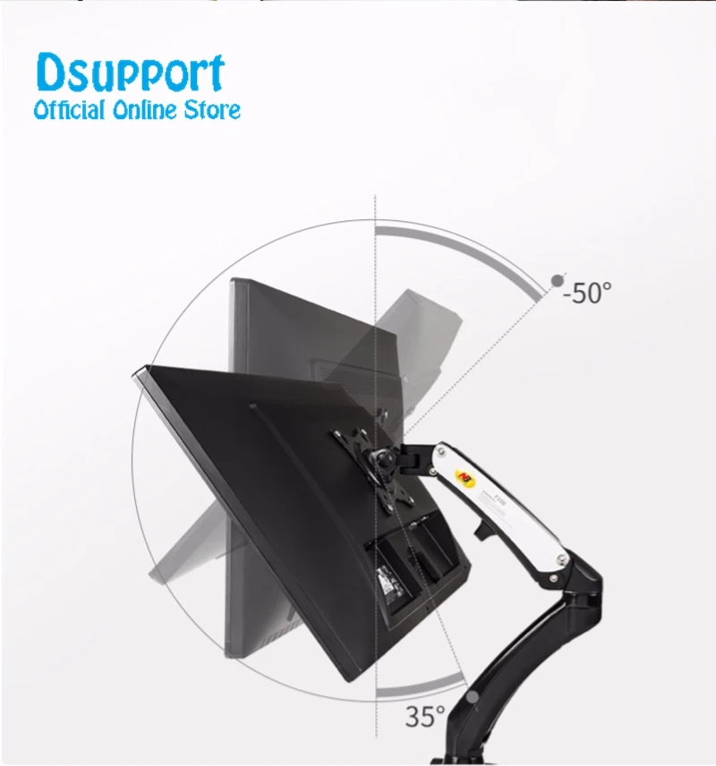 NB F100 360 градусов газовая пружина 17 &quot 27&quot держатель для монитора Настольный