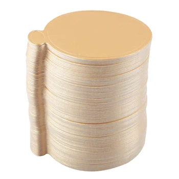 

100pcs/Set Round Mousse Cake Boards Gold Paper Cupcake Dessert Displays Tray Wedding Birthday Cake Pastry Decorative Tools Kit