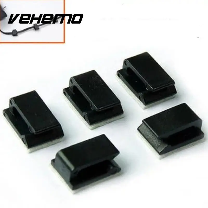 

Wire Tie Cable Clip Universal Car Audio Cable Mount with Adhesive 30Pcs/Set Durable